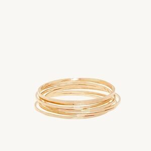 Catbird Threadbare Gold Stacking Ring